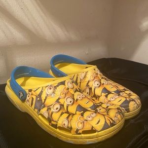 Hard to find, rare adult Minion crocs!